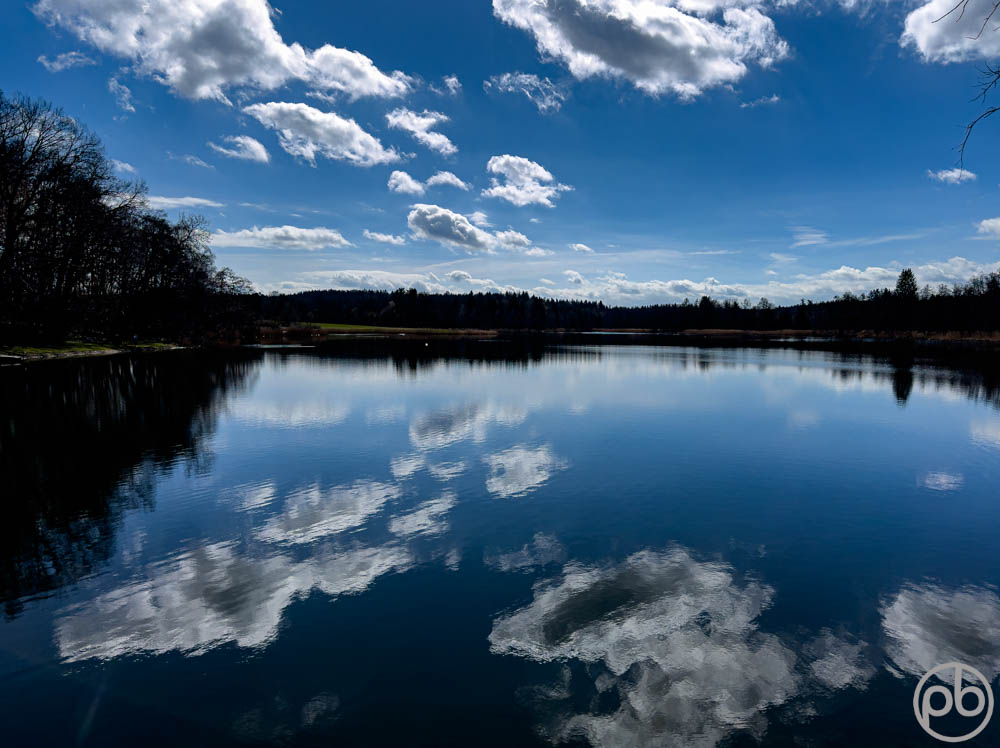 Wall Art, Wandbild, Wolken, Spiegelungen