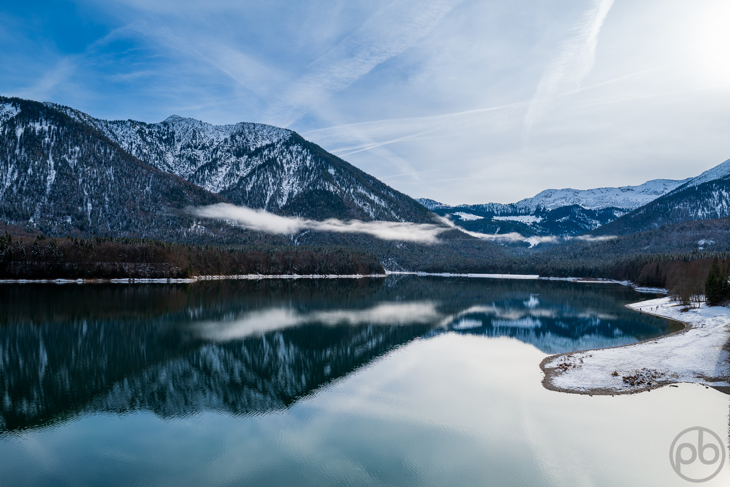 Fotokunst, Photo Art, Fine Art, Wandbilder, Wall Art, Spieglung, Sylvenstein, Winter